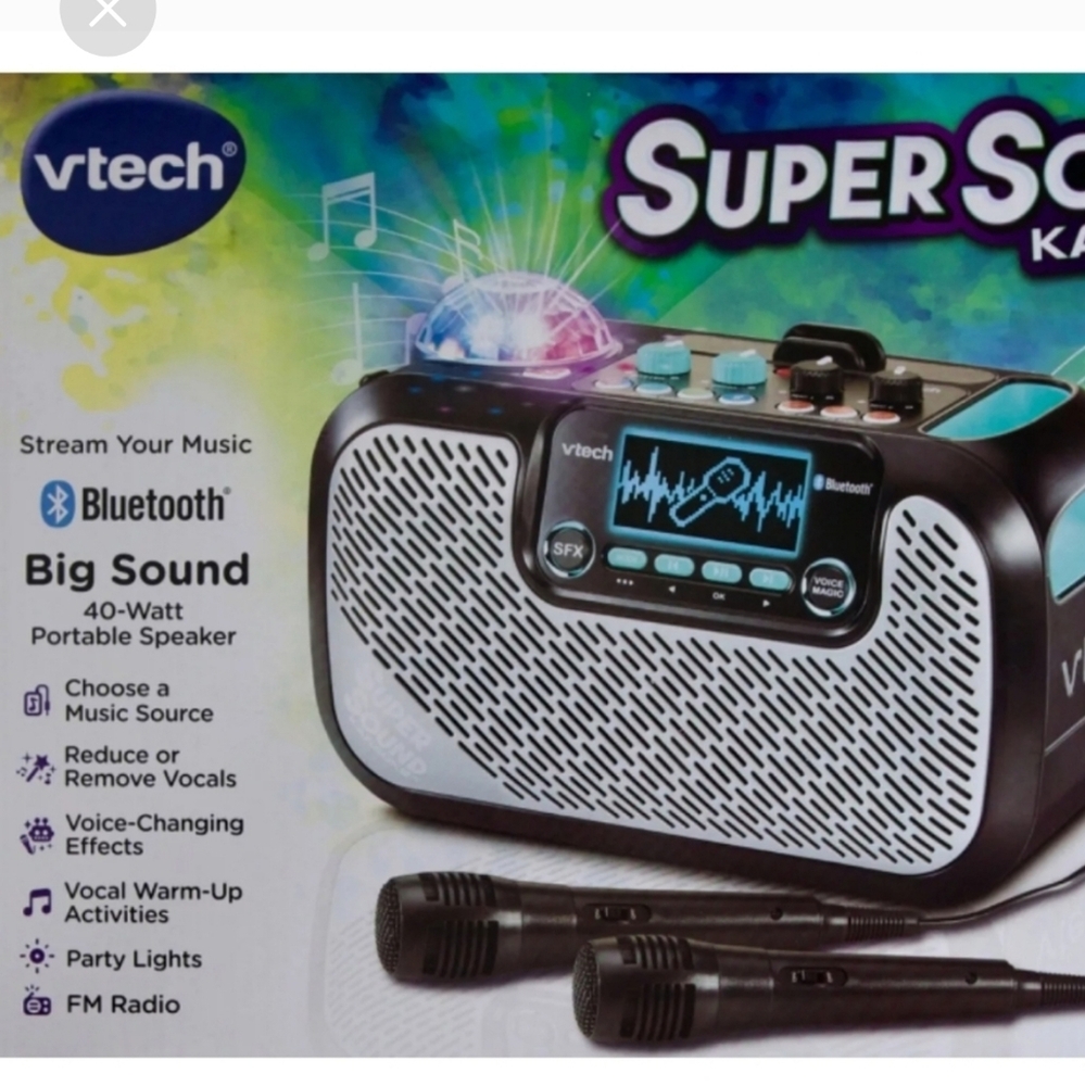 KARAOKE MACHINE VTECH SUPERSOUND SYSTEM PORTABLE DEVICE HOME ADUL… - Picture 4 of 8
